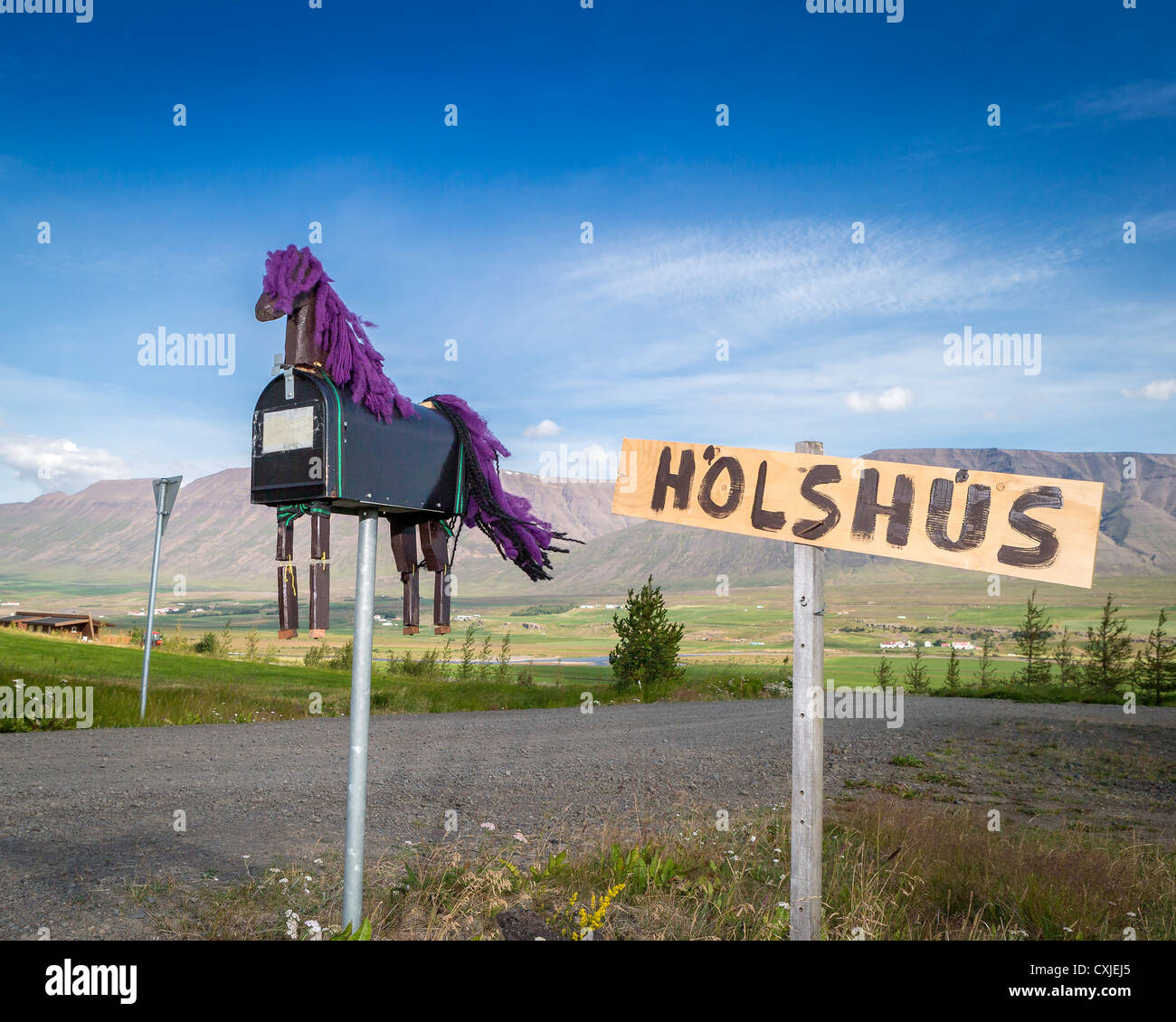 Eingerichteten Postfächer, Nordisland Stockfoto