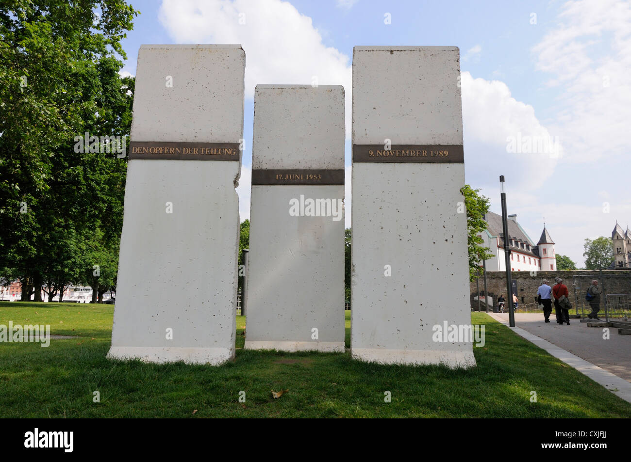 Gedenkstätte Berliner Mauer, Koblenz, Deutschland Stockfoto