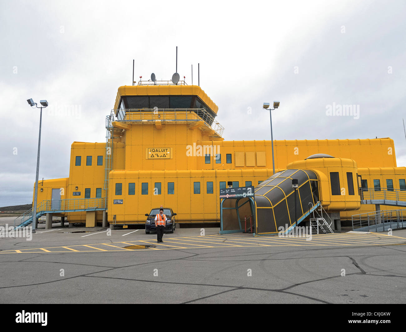 Iqaluit Flughafen auf der südlichen Baffin-Insel, Nunavut, Kanada Stockfoto