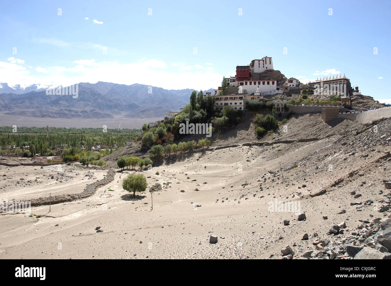 Thikse Kloster, Manali-Leh Landstraße, Jammu und Kaschmir, Indien Stockfoto