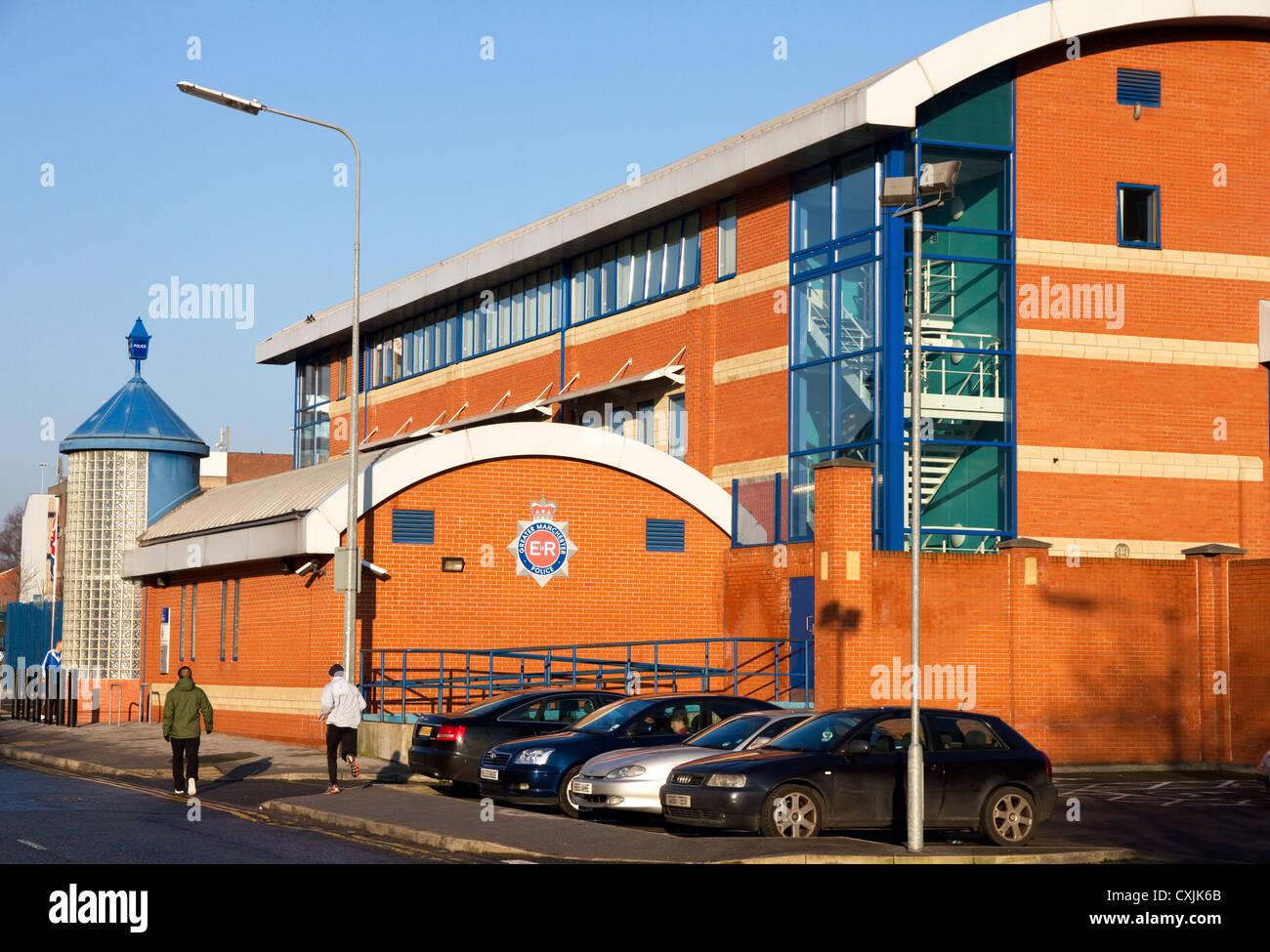 Pendleton (Innere Stadt)-Polizei-Station, Pendleton, Salford, Greater Manchester, England, UK Stockfoto