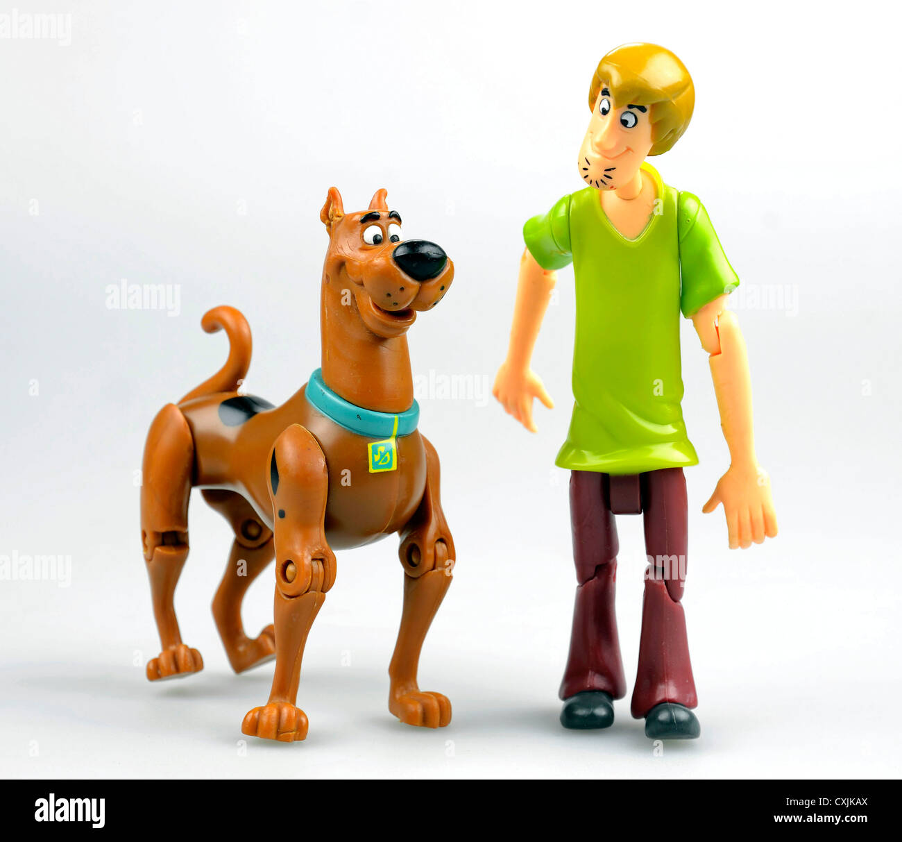 Scooby Doo und Shaggy Spielfiguren aus dem TV-Programm Stockfoto