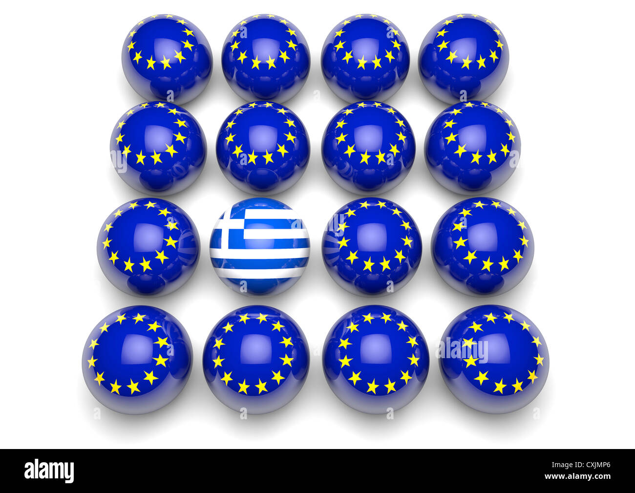 Griechenland Europäische Union Konzept Stockfoto