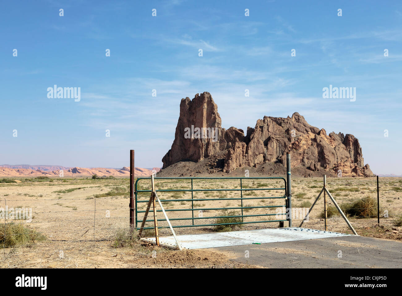 Wüstenlandschaft, Navajo-Land in der Nähe von Kayenta, Ari Stockfoto