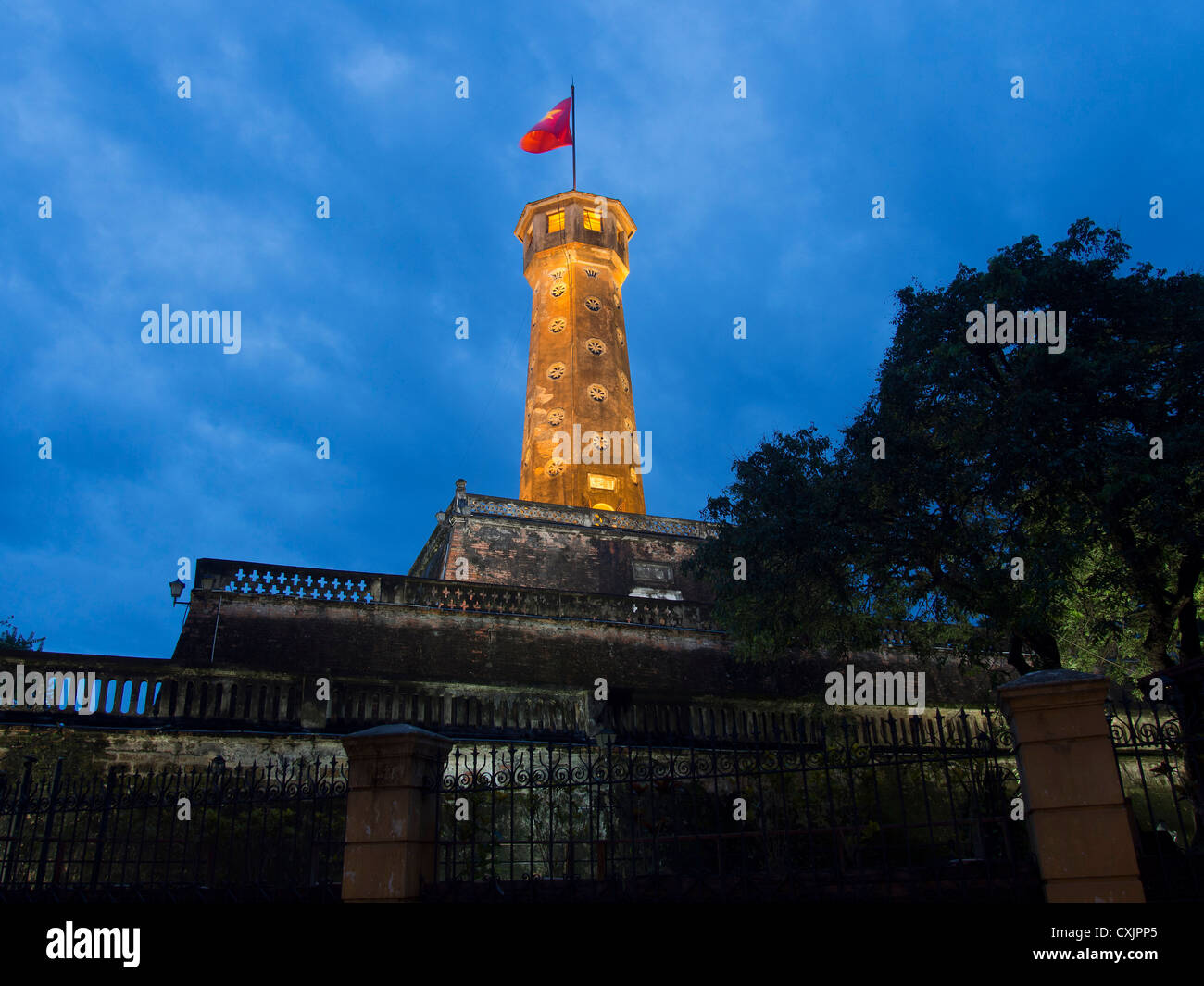 Flag-Turm, Zitadelle, Hanoi Stockfoto