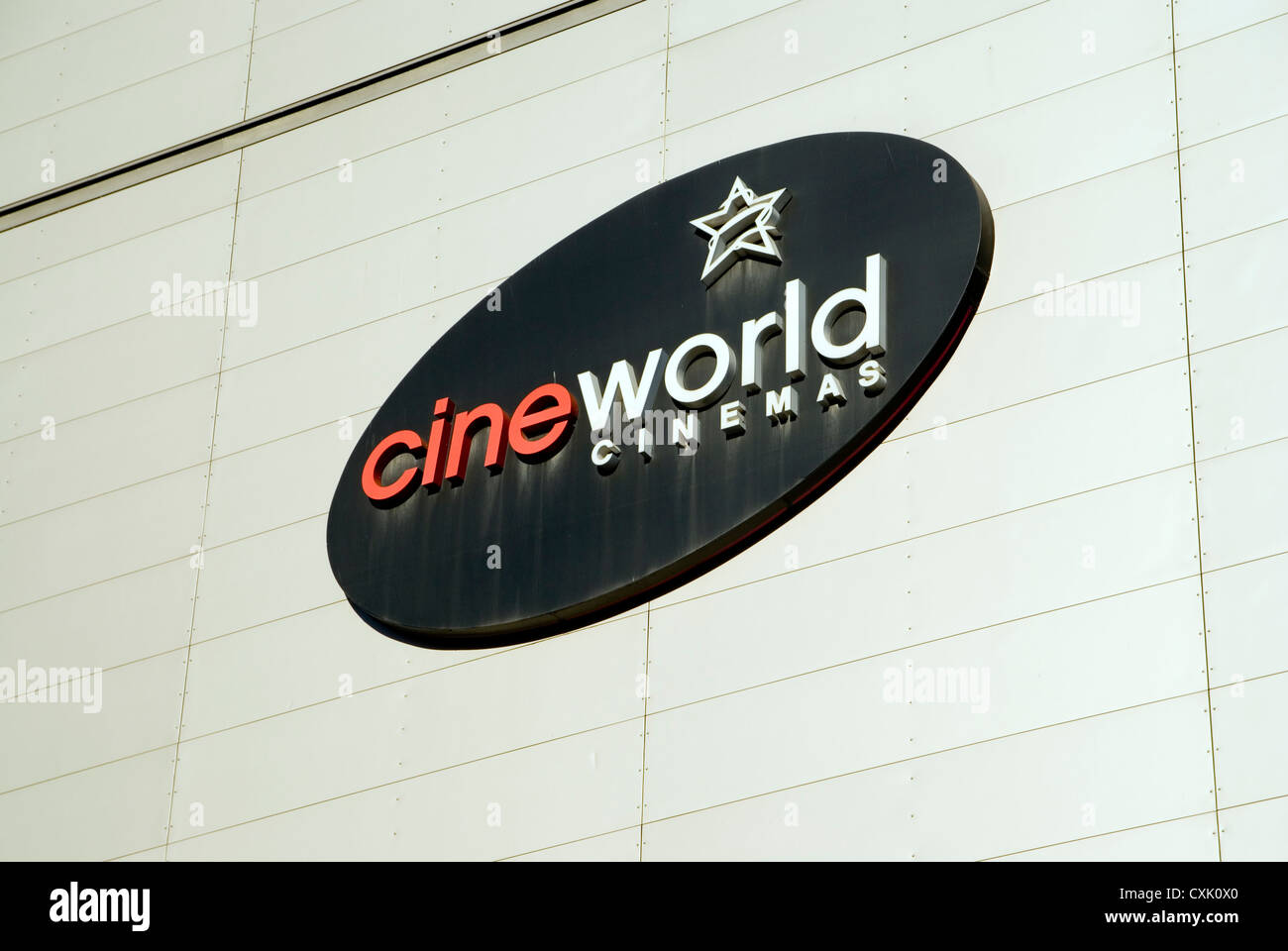 Cineworld Kino Zeichen St davids2 Cardiff Wales uk Stockfoto