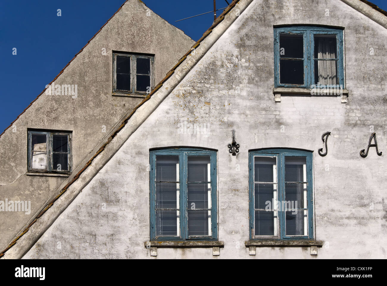 Fassade in Aabenraade Stockfoto