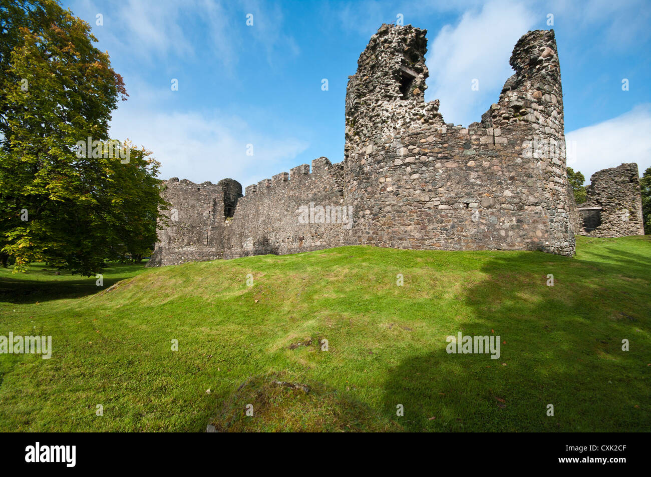 13. Jahrhundert Inverlochy Castle Ruinen Inverlochy Fort William Highland-Schottland Stockfoto