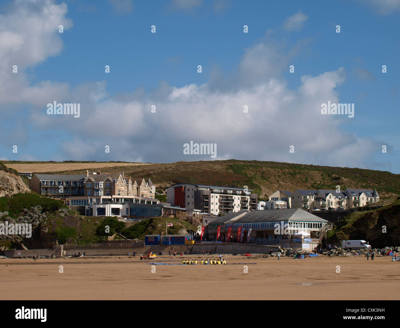 Watergate Bay, Cornwall, UK Stockfoto