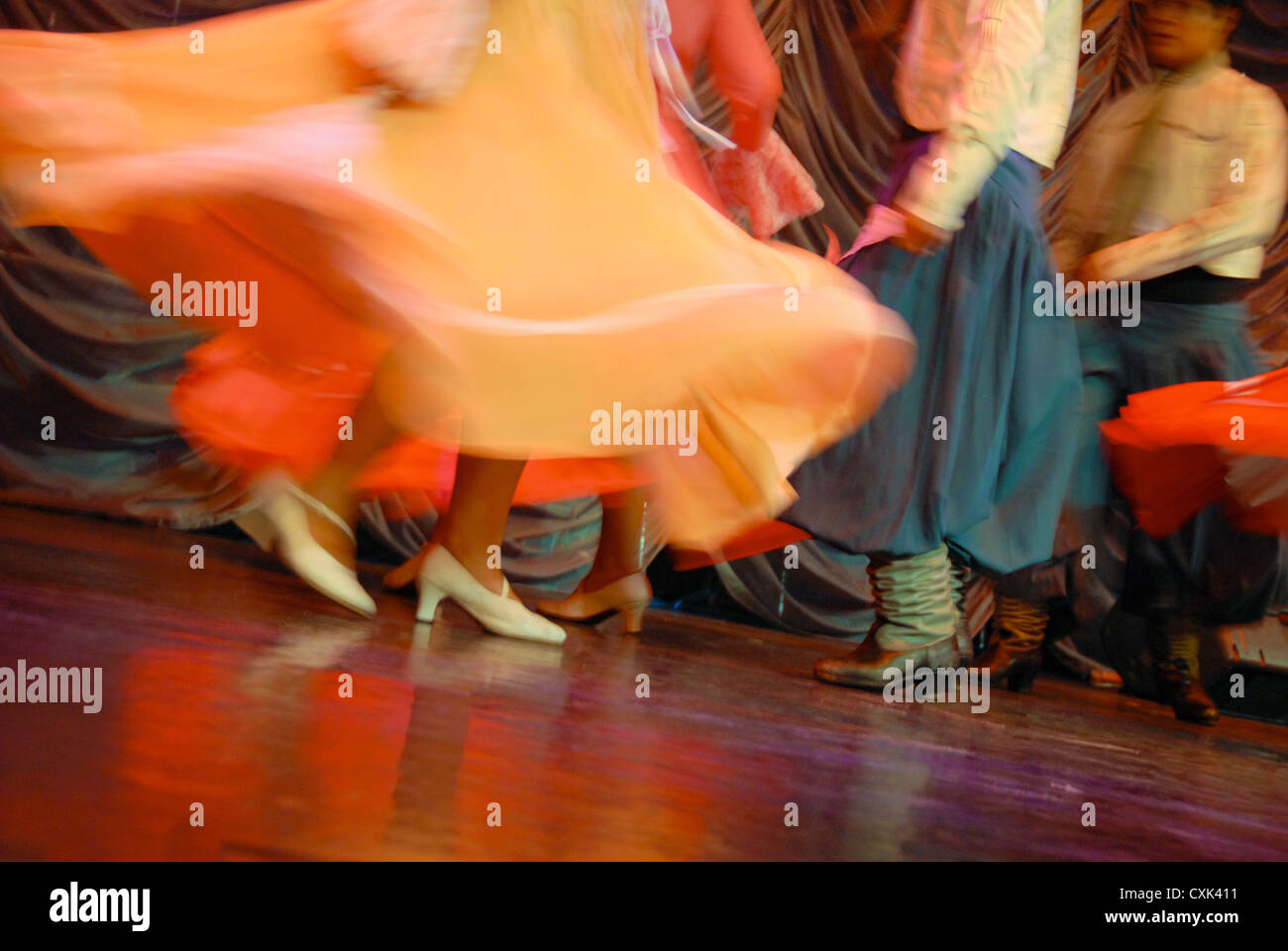 Lateinamerikanische Folklore Tanzshow, Argentinien, Südamerika Stockfoto