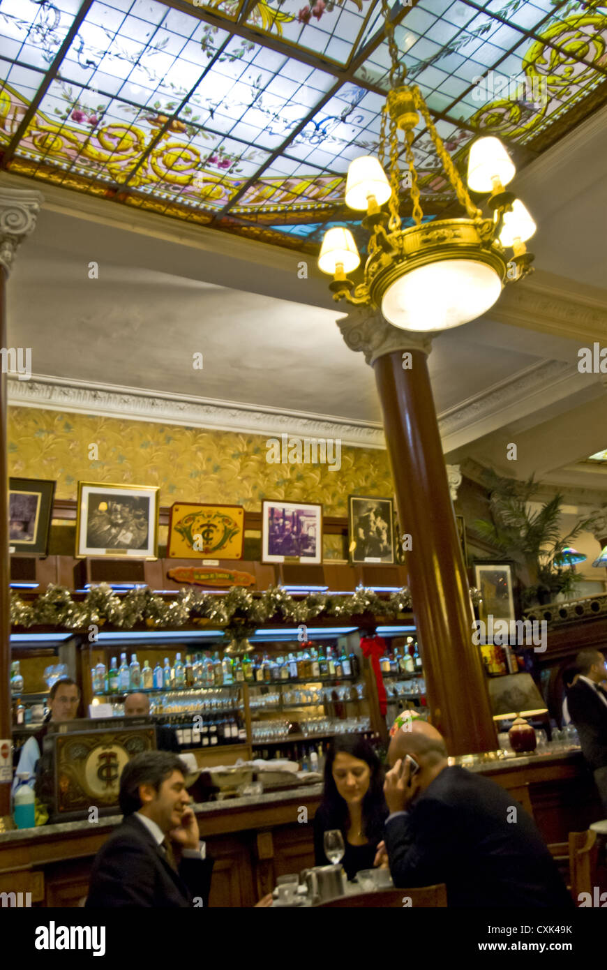 Cafe Tortoni, Buenos Aires, Argentinien, Südamerika Stockfoto