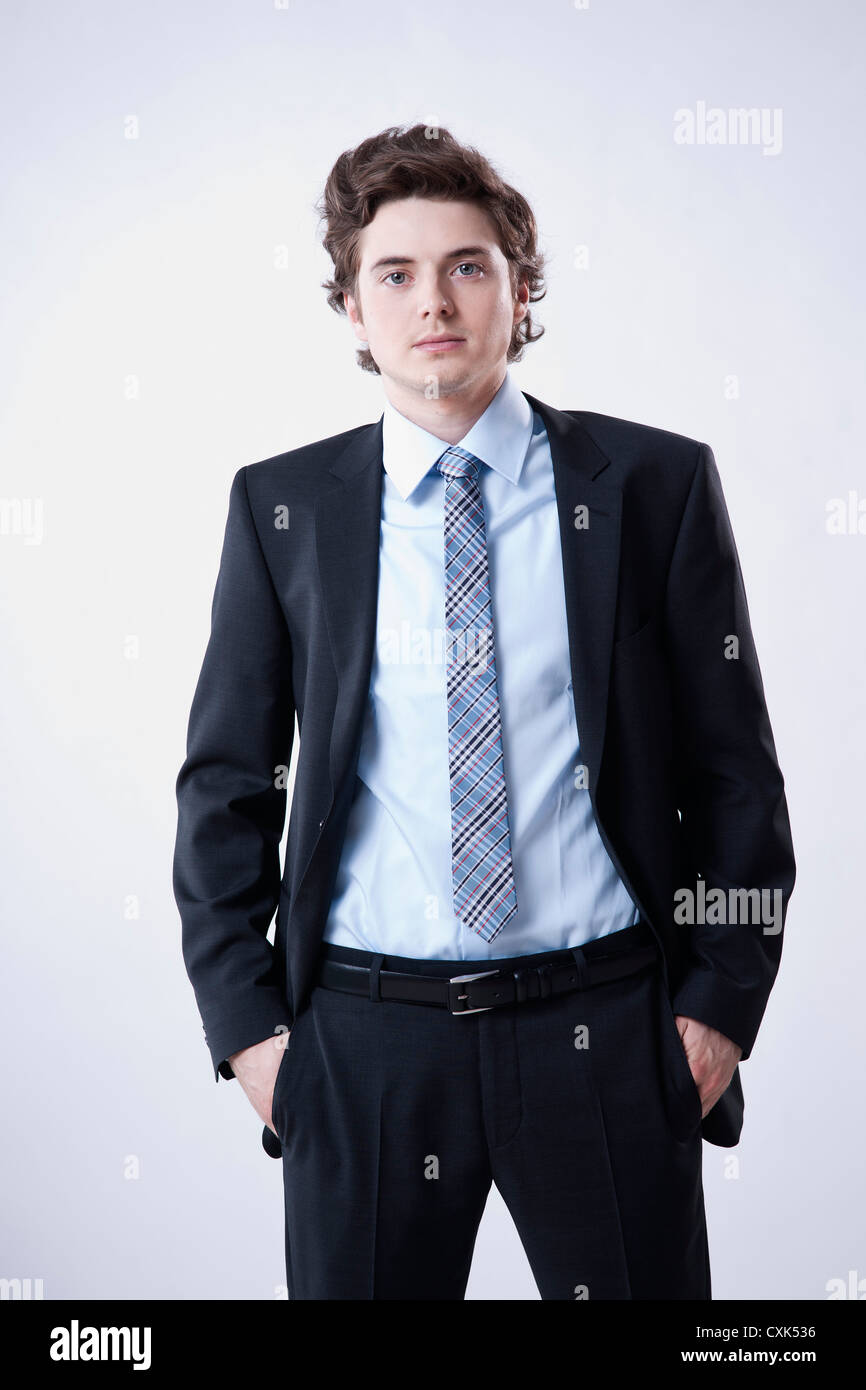 Porträt des jungen Geschäftsmann Stockfoto