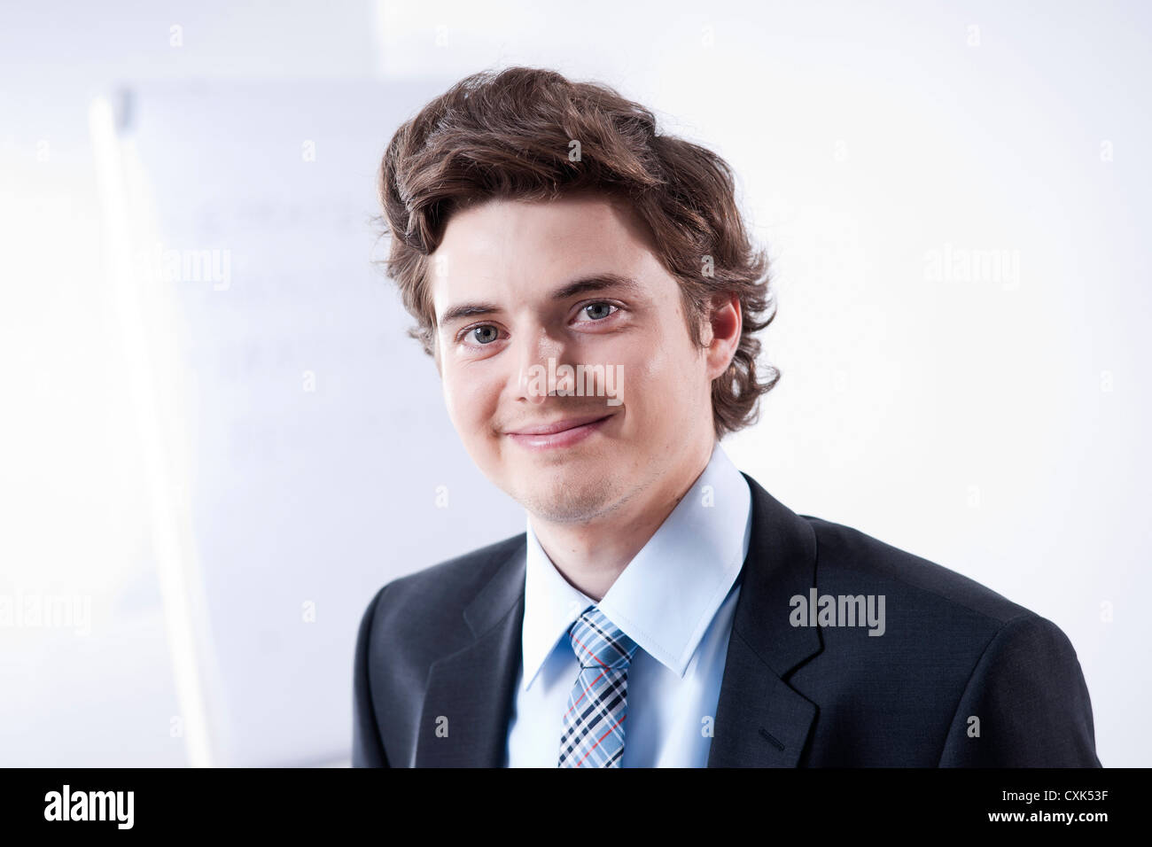 Close-up Portrait der jungen Unternehmer Stockfoto