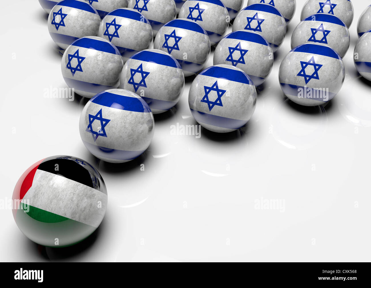 Israel PALÄSTINA-KONFLIKT israelischer palästinensischer Heiliger Religionskrieg - KONZEPT Stockfoto