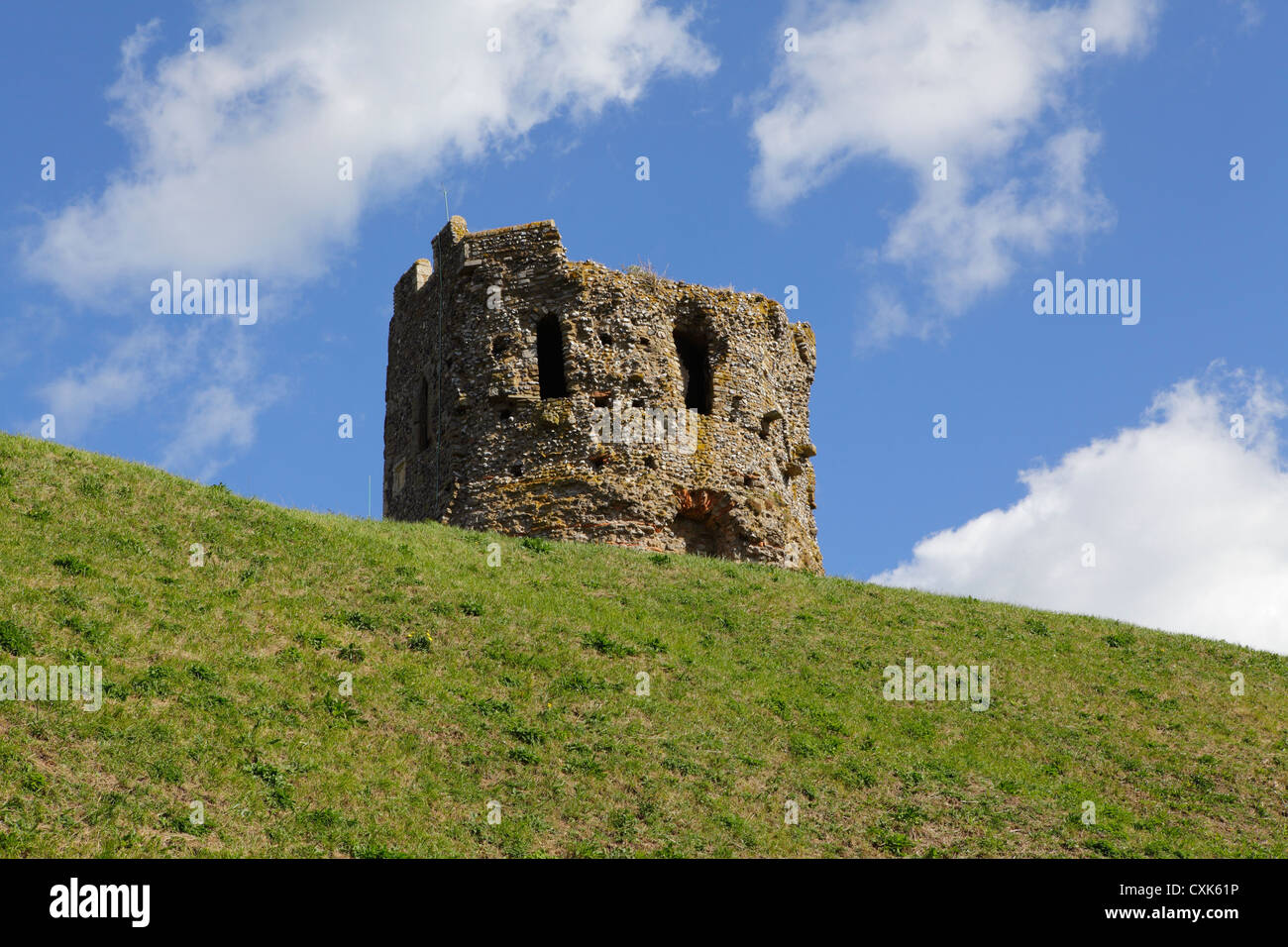 Top der römischen Leuchtturm Dover Castle Kent England UK GB Stockfoto
