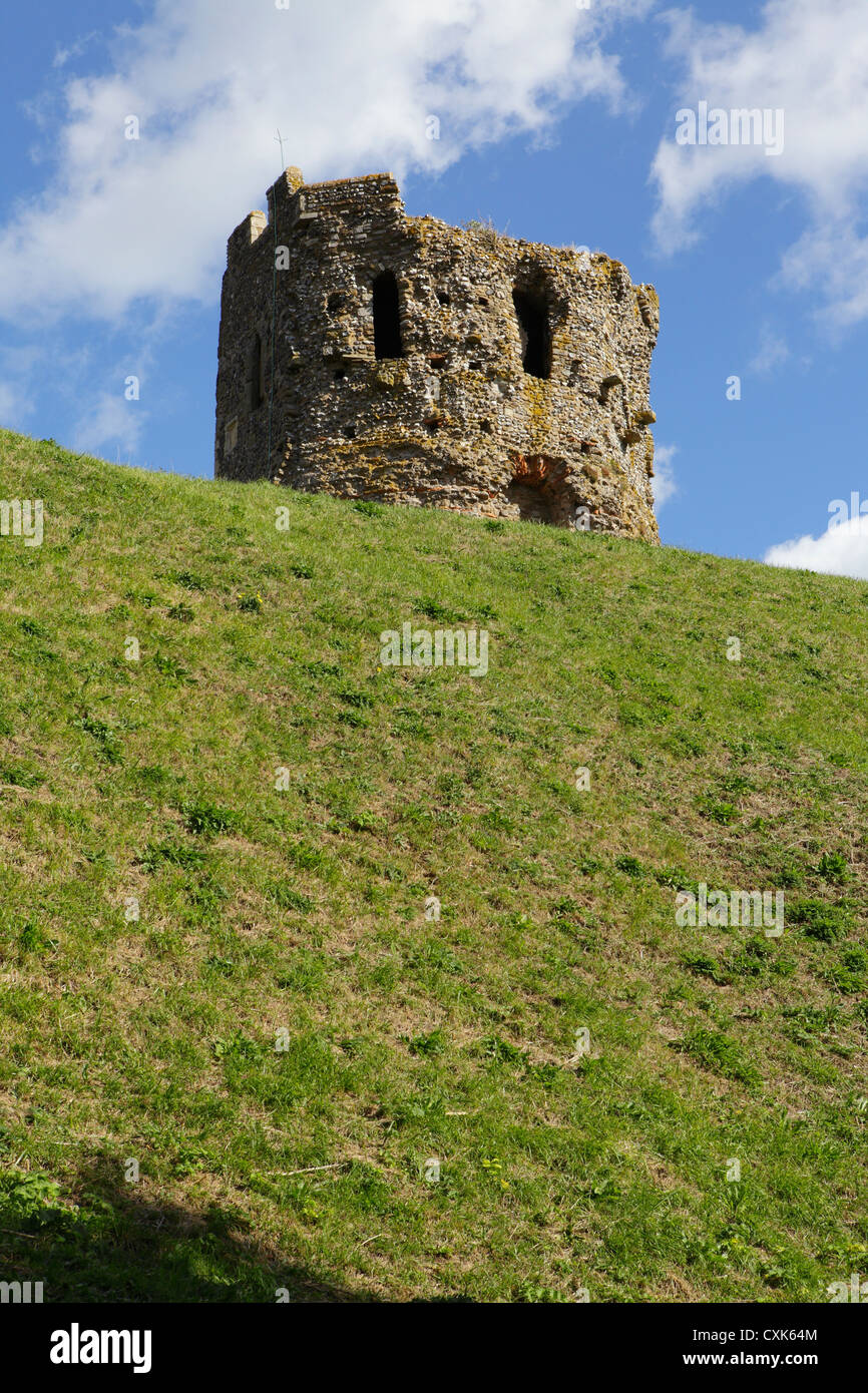 Spitze der römischen Leuchtturm, Dover Castle, Kent, England, UK GB Stockfoto