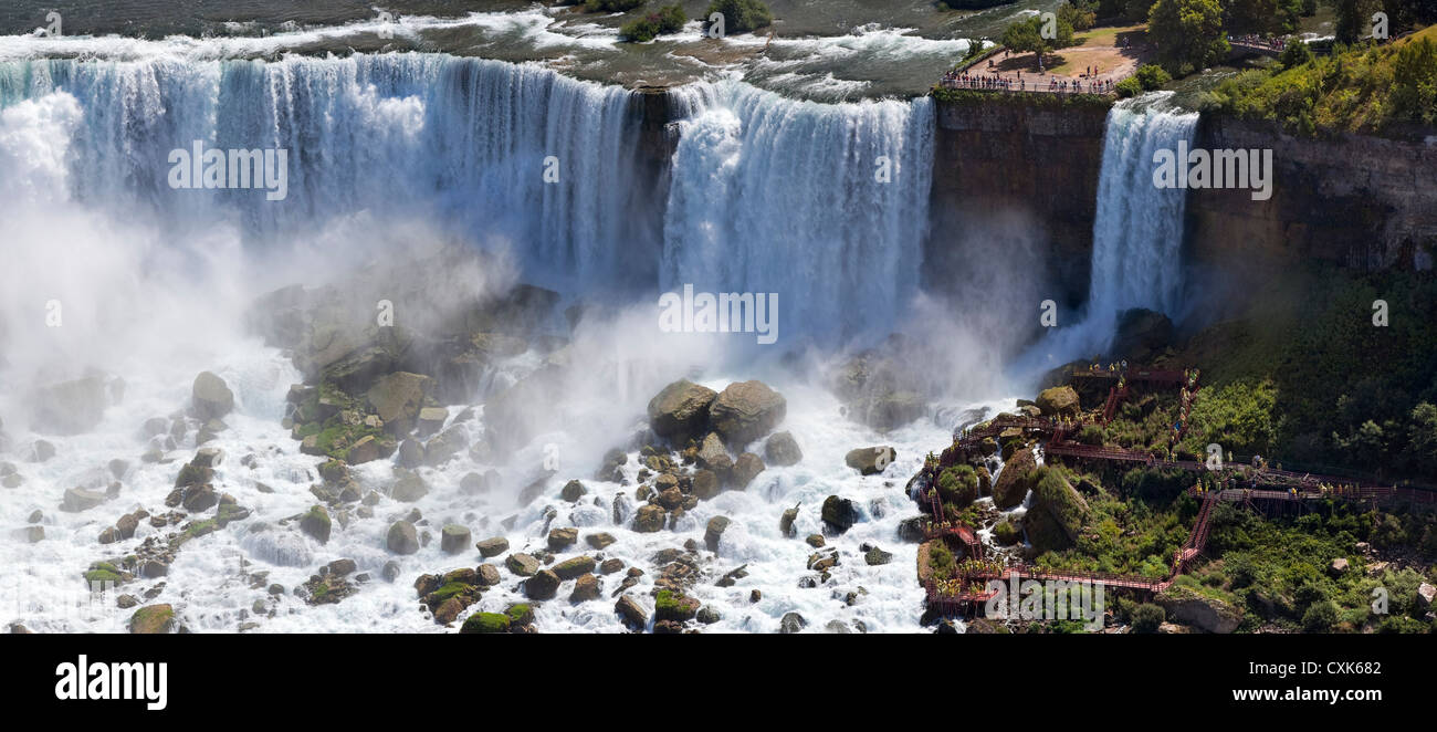 Die American Falls in Niagara Falls, New York Stockfoto