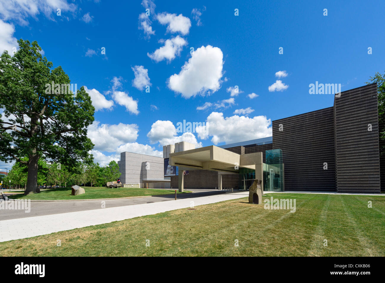 Haupteingang zum Cleveland Museum of Art, University Circle Bezirk, Ohio, USA Stockfoto