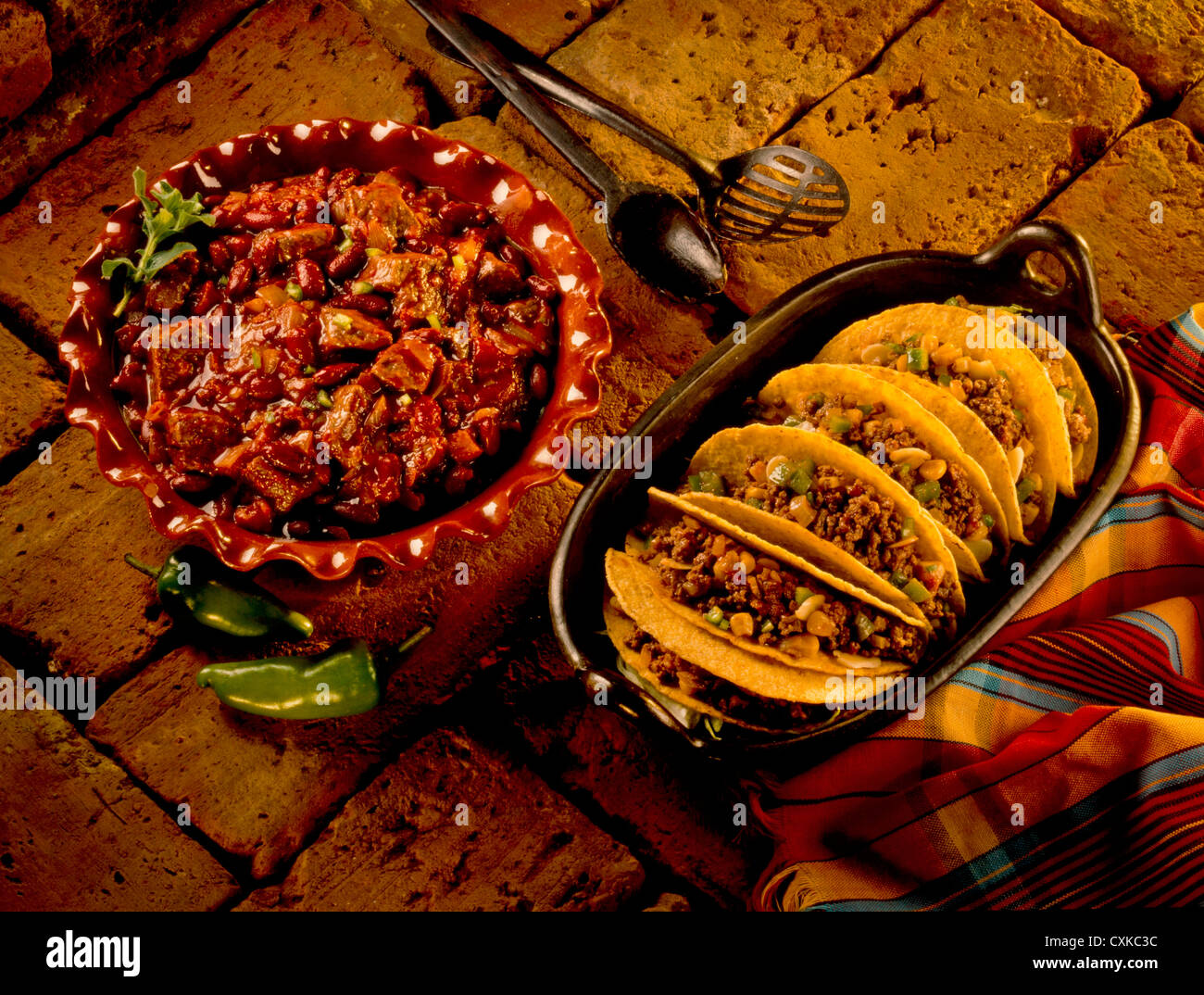 MEXIKANISCHES ESSEN Stockfoto