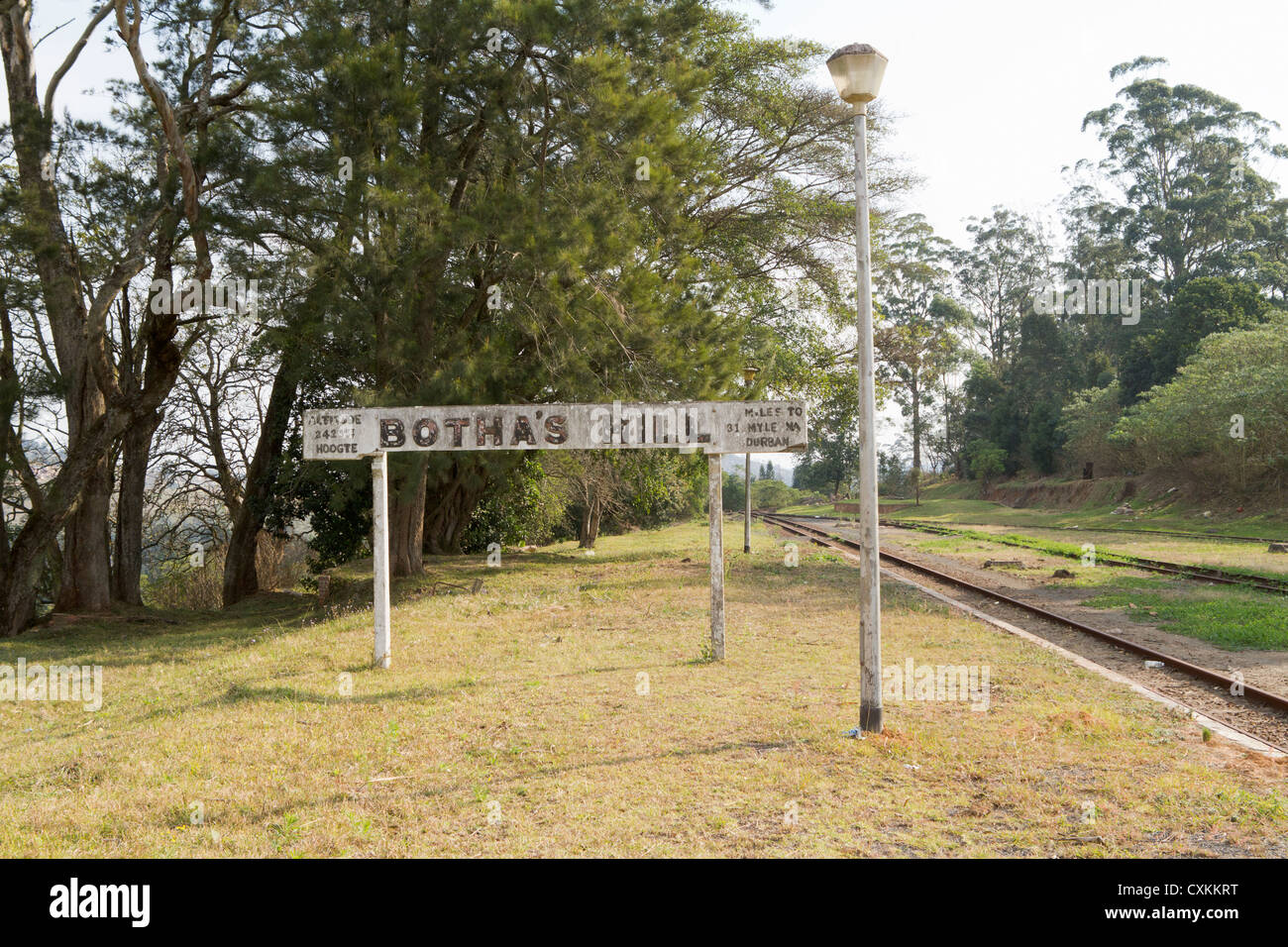 Die alte Botha-Hügel-Station in der Nähe von Durban Stockfoto