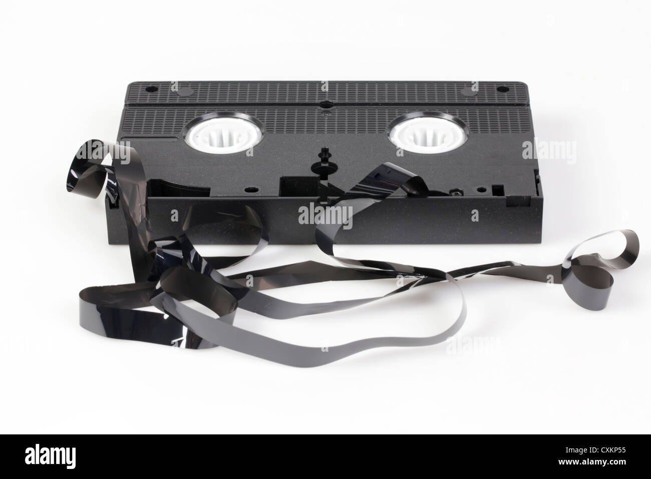 Defekte VHS-Kassette Stockfoto