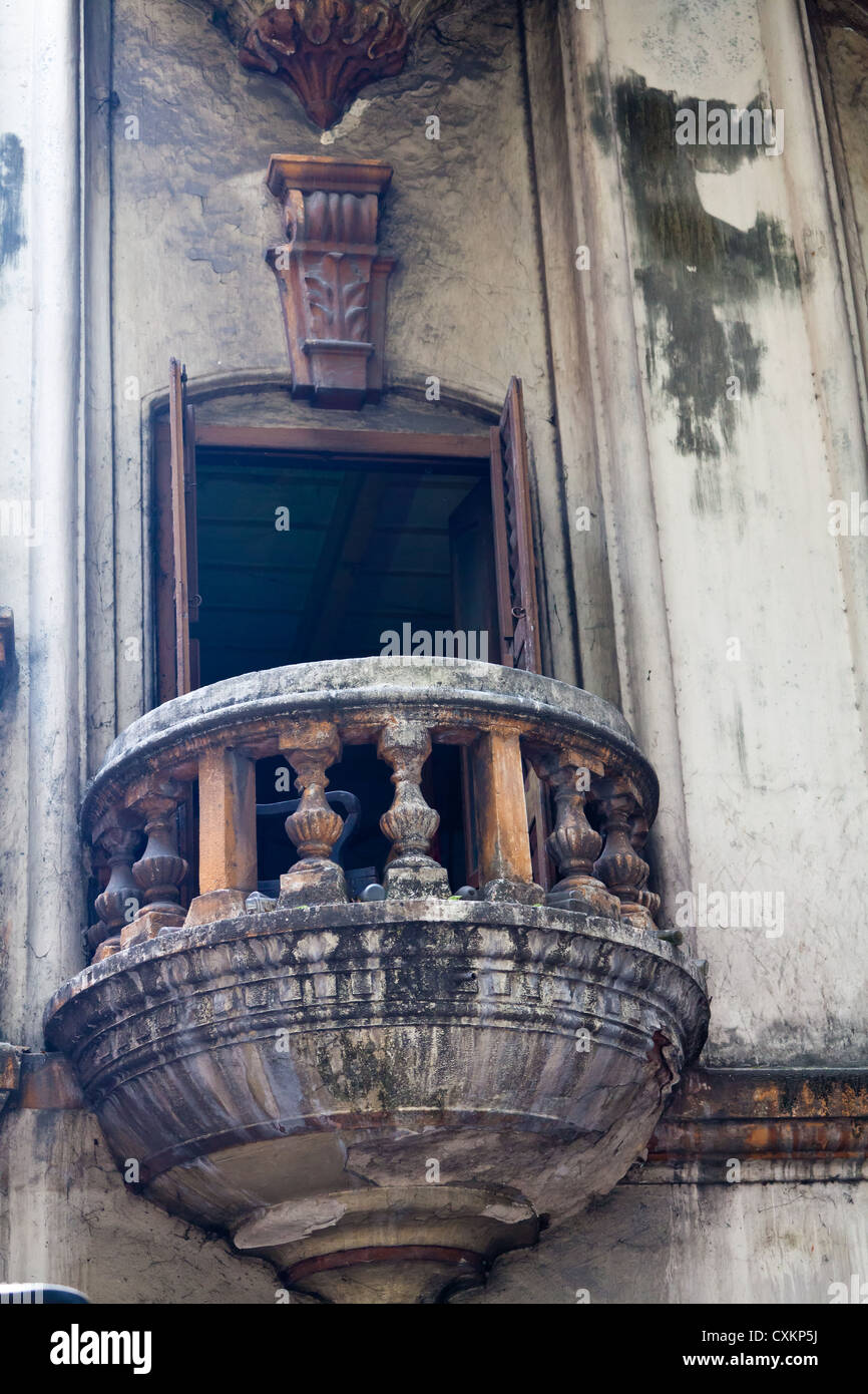 Alten Balkon in Kalkutta Stockfoto