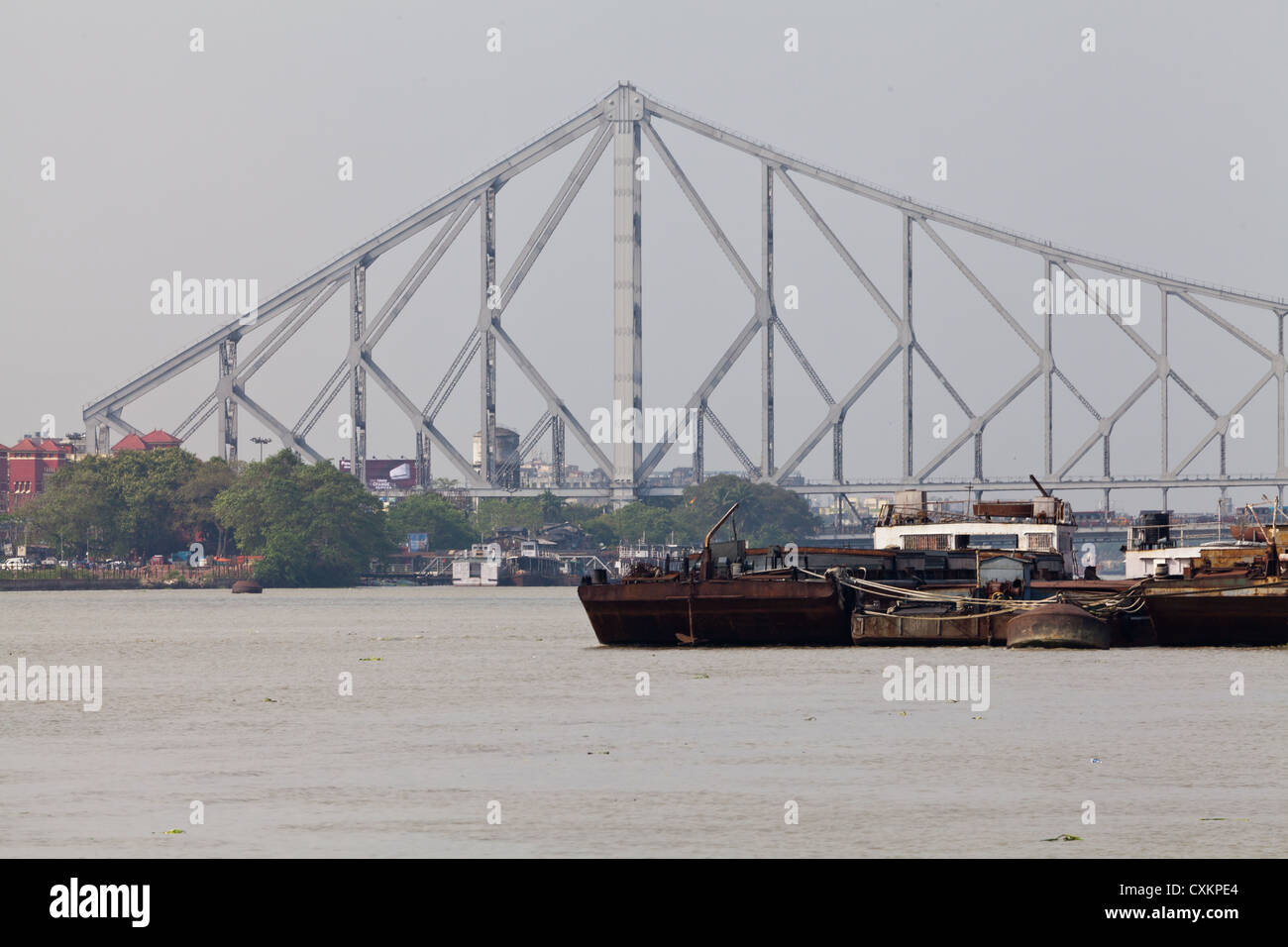 Die Howarh-Brücke in Kalkutta Stockfoto