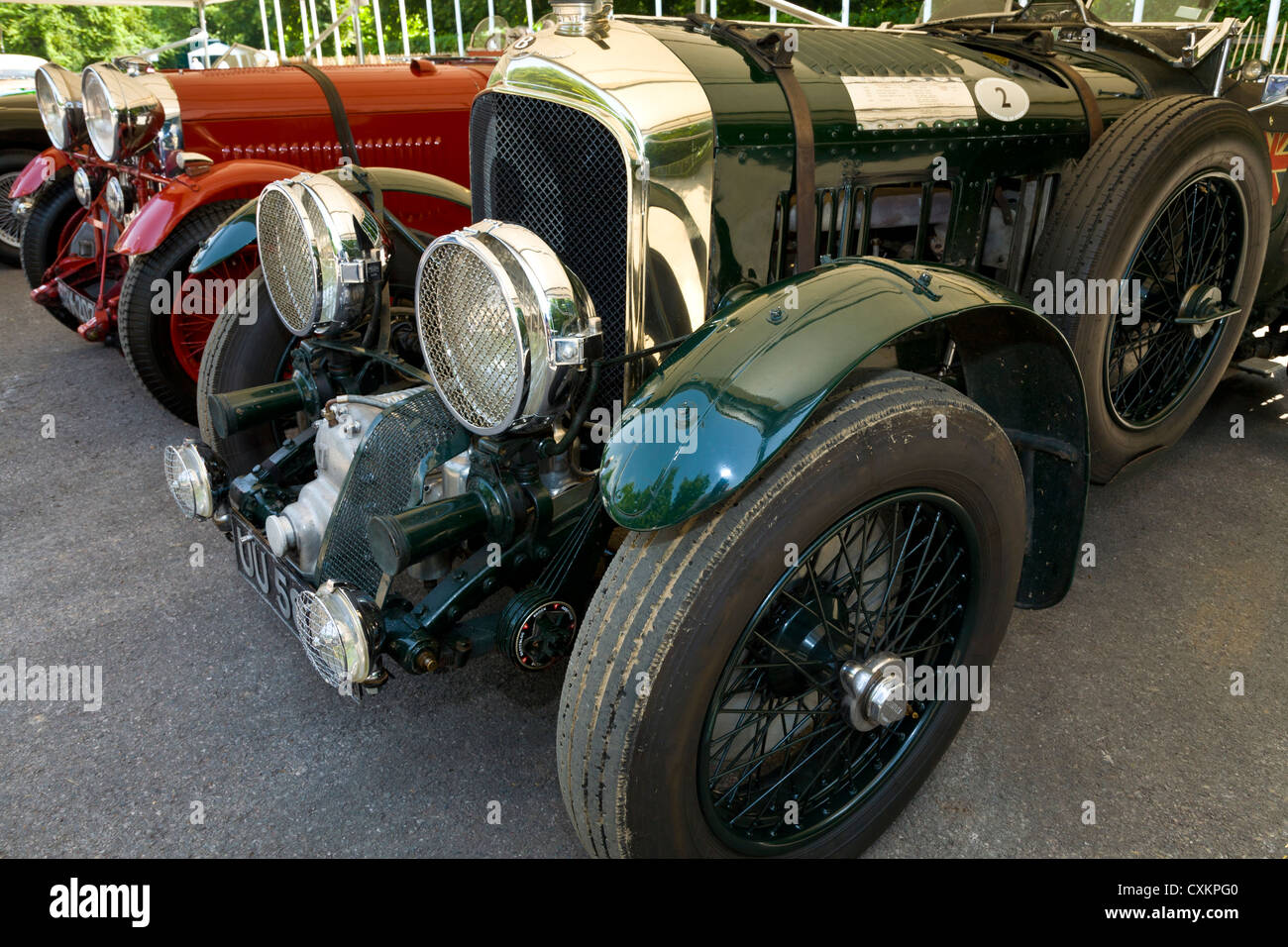 1929 'Blower' Bentley im Fahrerlager auf die 2012 Goodwood Festival of Speed, Sussex, UK. Stockfoto