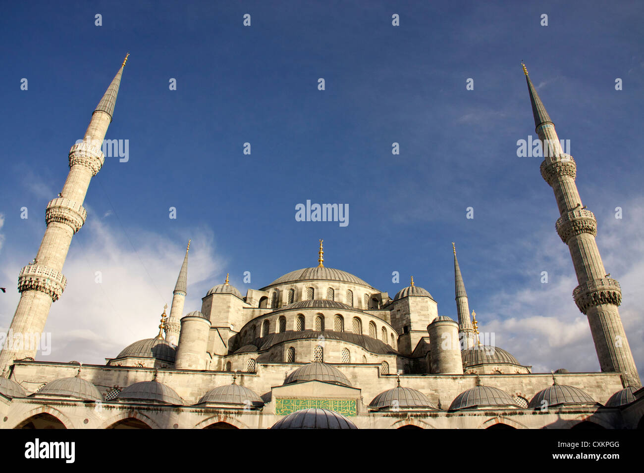 schönen Mosaik innen Kunstwerke im Inneren der blauen Moschee oder Sultan-Ahmet-Moschee, Istanbul, Türkei Stockfoto