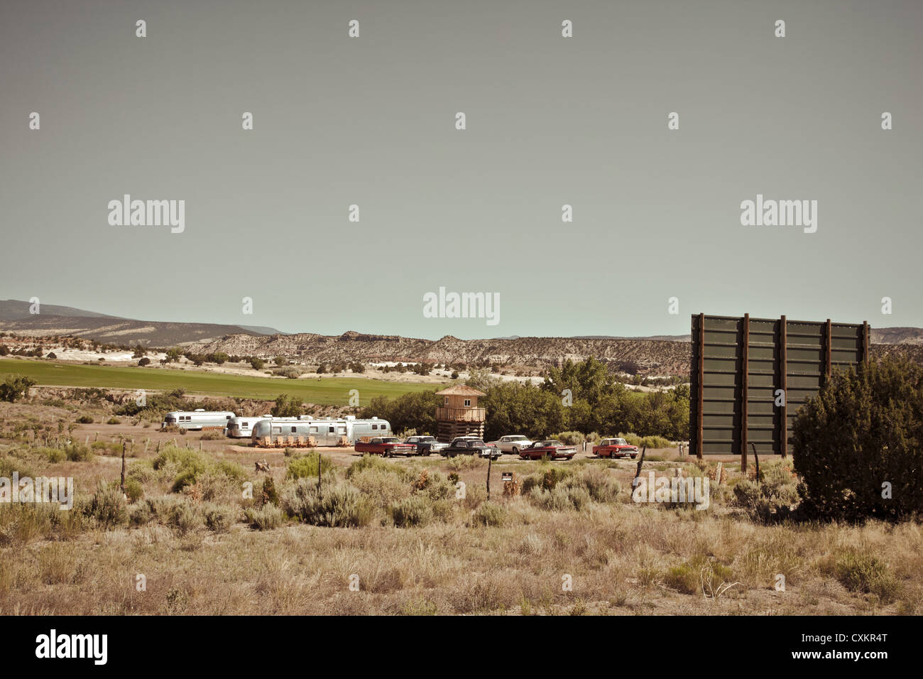 Shooting Star Drive-In und Airstream Hotel, Utah, USA Stockfoto