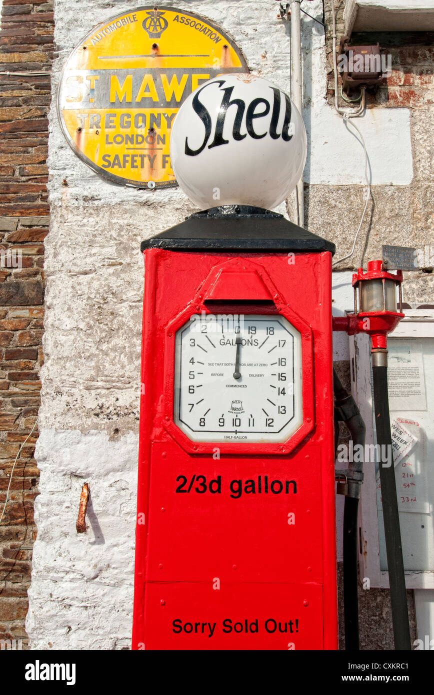 alten Zapfsäule UK Stockfoto