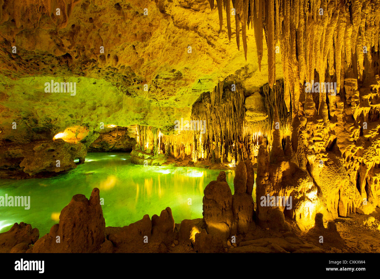 Cenote befindet sich am Xplor ein Naturerlebnis-Park an der Riviera Maya befindet sich, Stockfoto