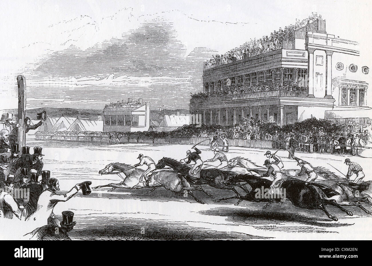 ASCOT-RENNEN 1846 Stockfoto