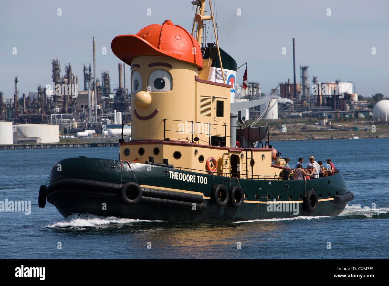 Der Theodore Too Schlepper die Touren rund um den Hafen von Halifax in Nova Scotia gibt Stockfoto