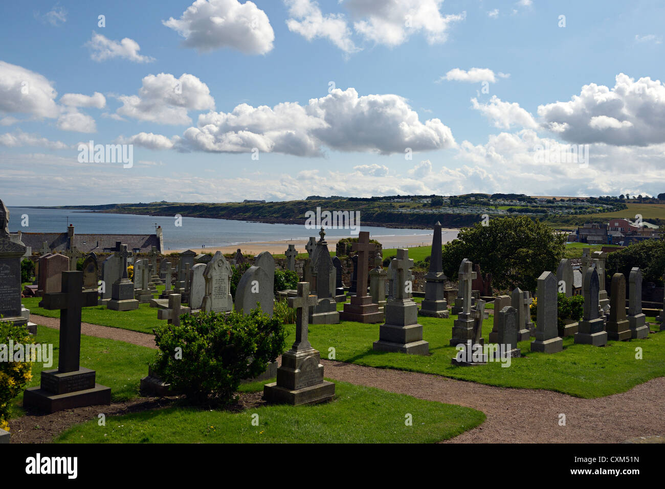 St. Andrews Cathedral Friedhof Schottland Stockfoto