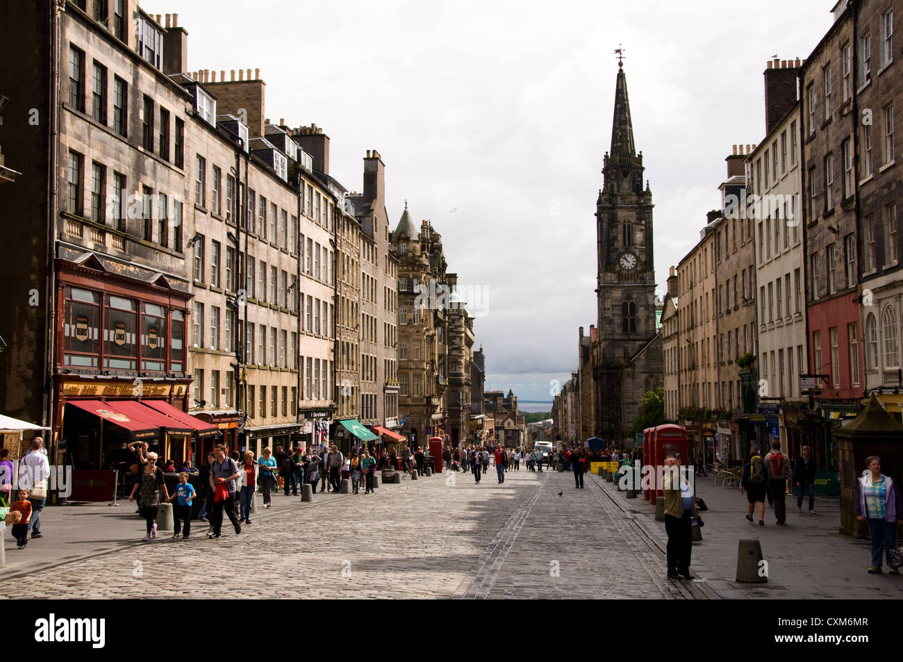 Royal Mile in Edinburgh Stockfoto