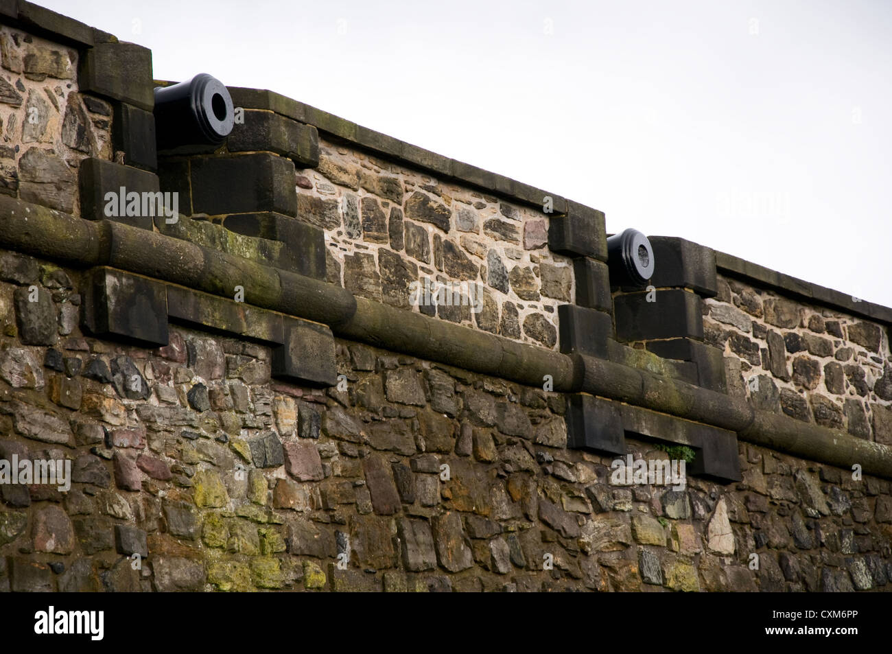 Die Argyle-Batterie des Edinburgh Castle Stockfoto