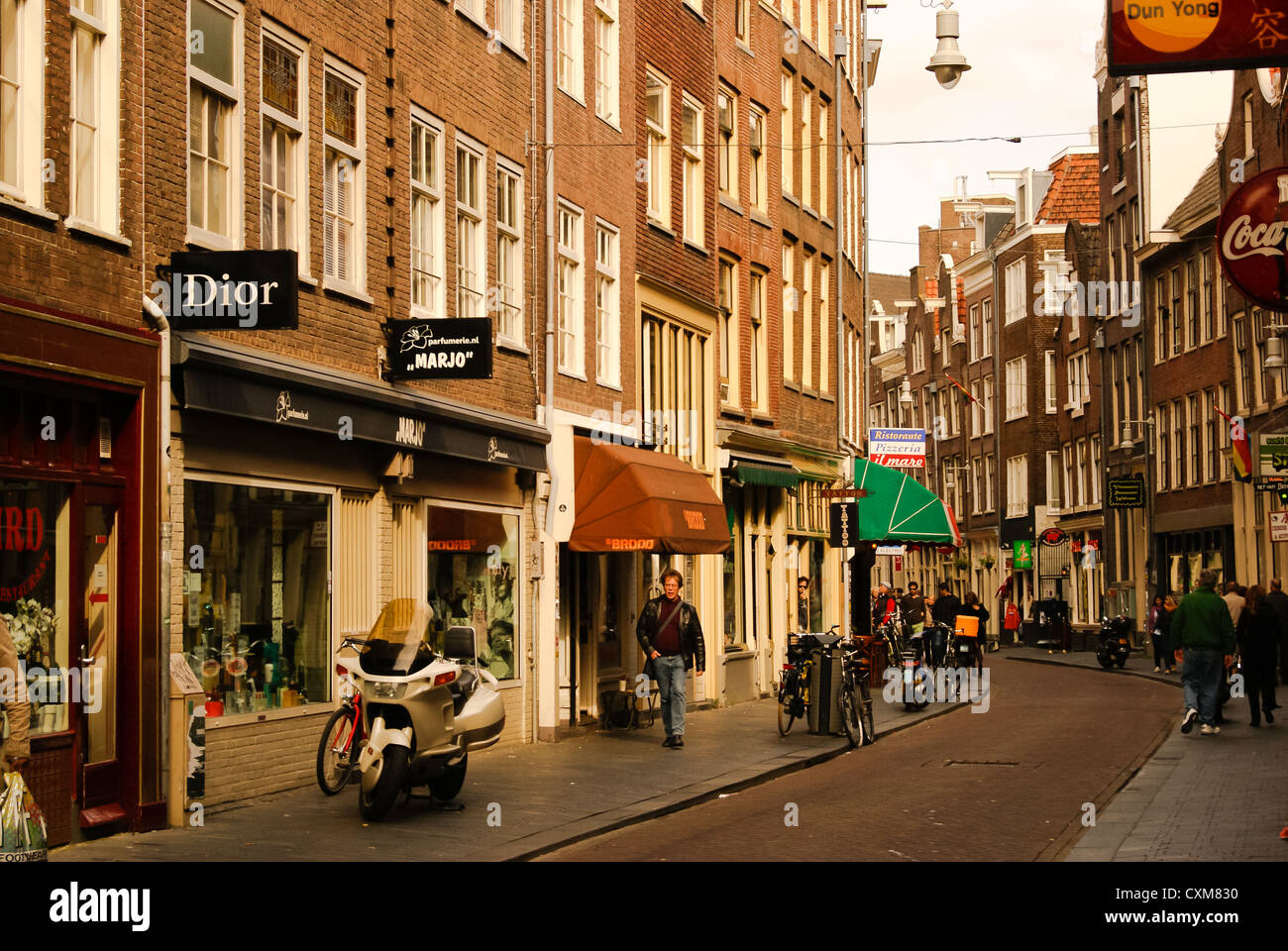 Straßen von Amsterdam. Stockfoto