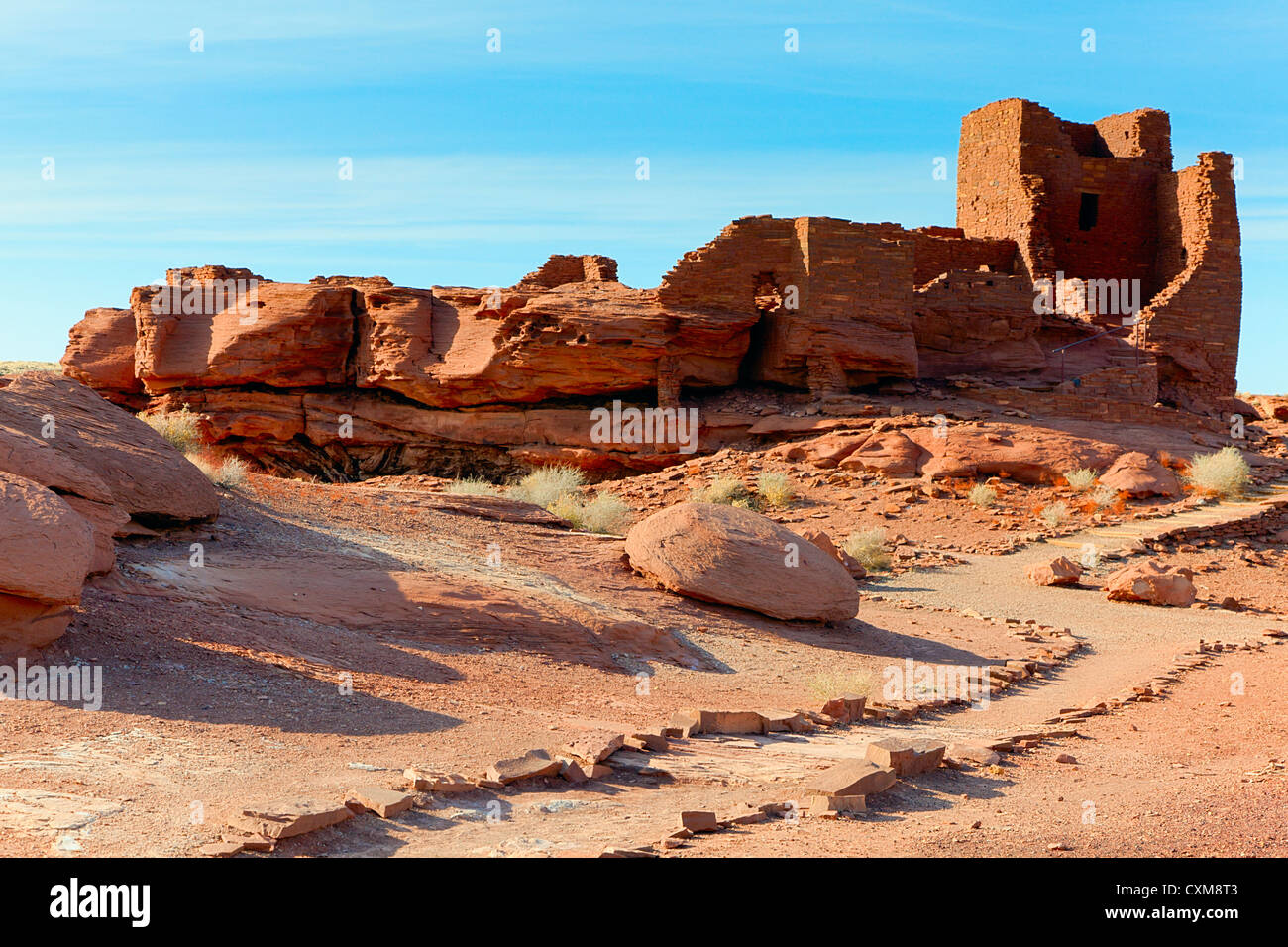 Indianischen Ruinen in Arizona Stockfoto