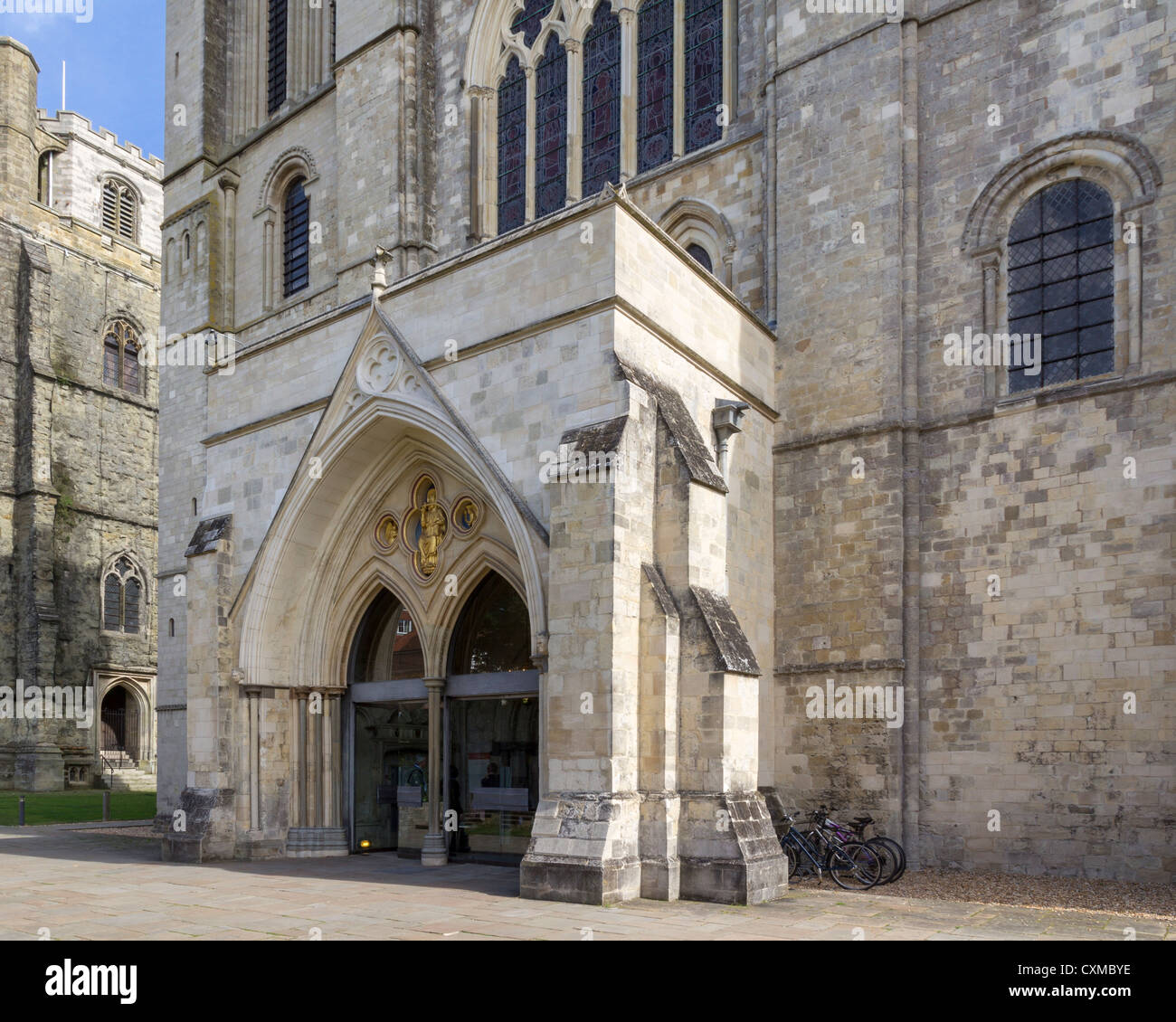Kathedrale-Kirche der Heiligen Dreifaltigkeit am Chichester (Chichester Cathedral), West Sussex England UK Stockfoto