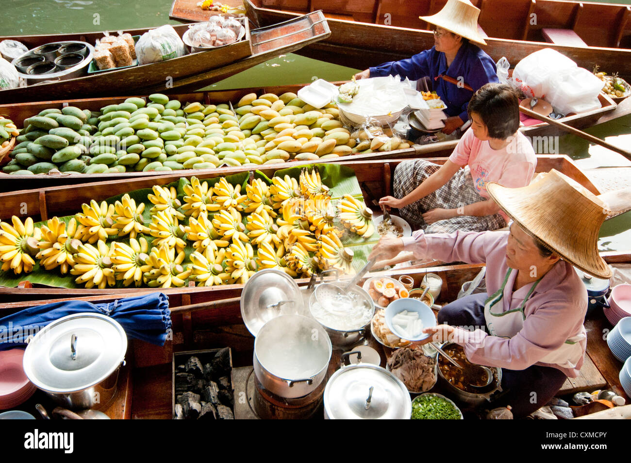 Damnoen Saduak Floating Market, Thailand Stockfoto