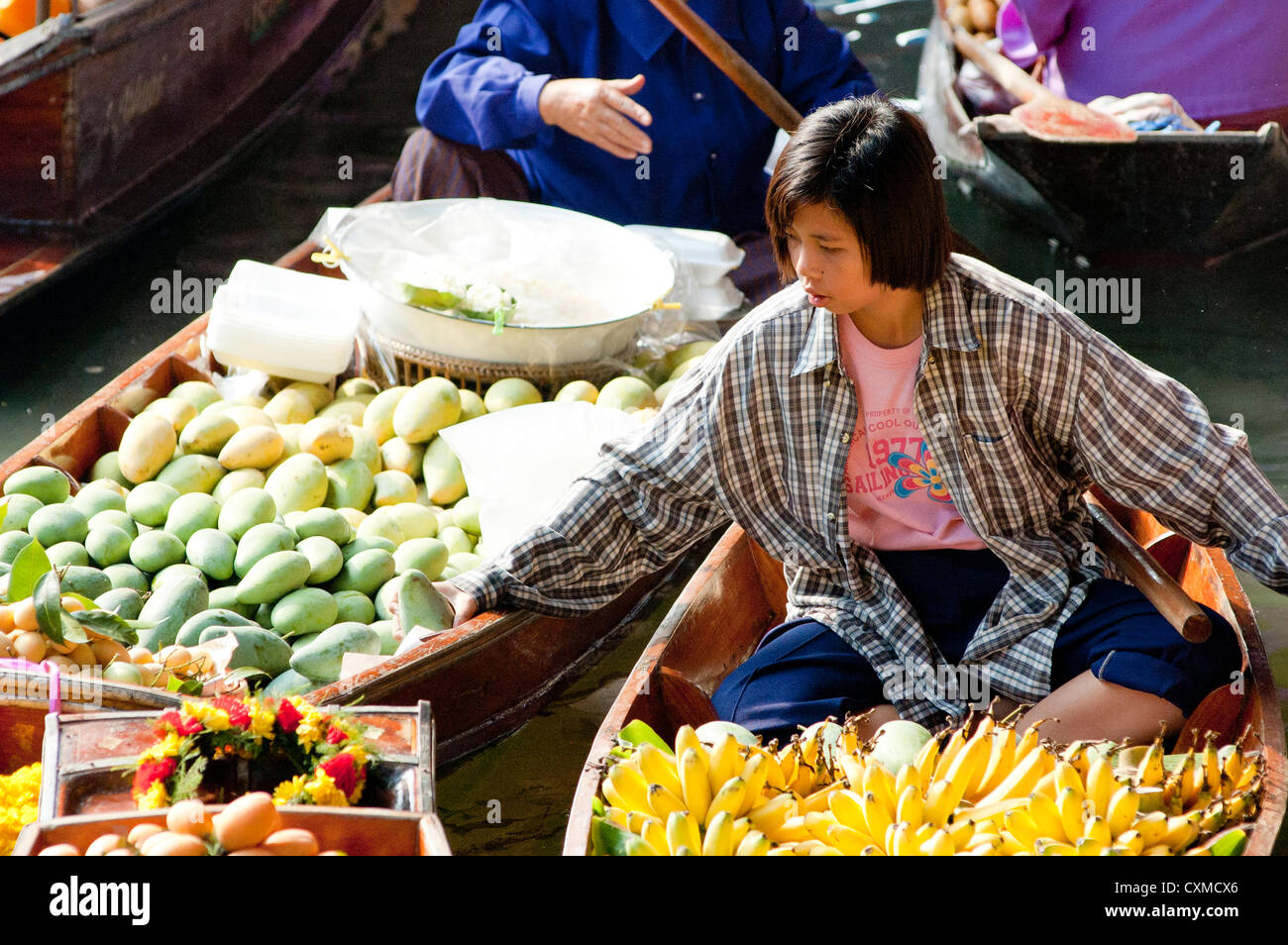 Damnoen Saduak Floating Market, Thailand Stockfoto