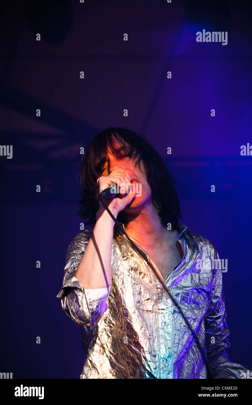 Primal Scream auf der Bühne bei den Eden-Sessions im The Eden Project in Cornwall 2011 Stockfoto