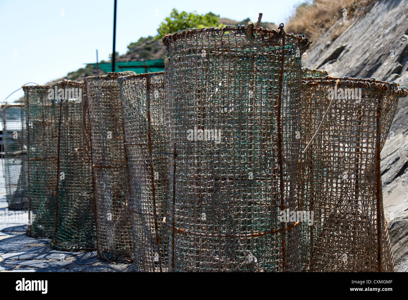 Angeln-Hülsen Stockfoto