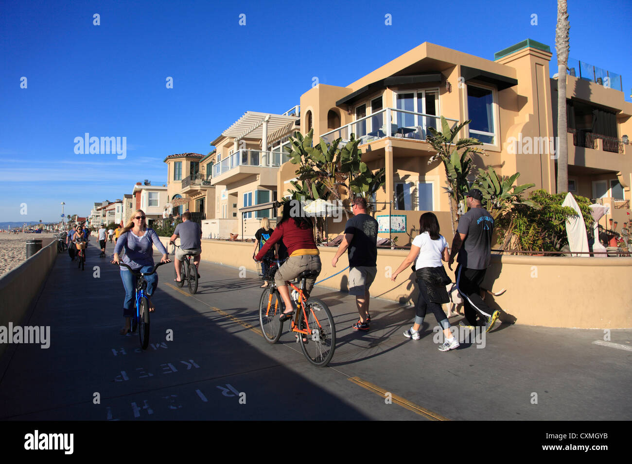 Der Strang, Hermosa Beach, Los Angeles, Kalifornien, USA Stockfoto