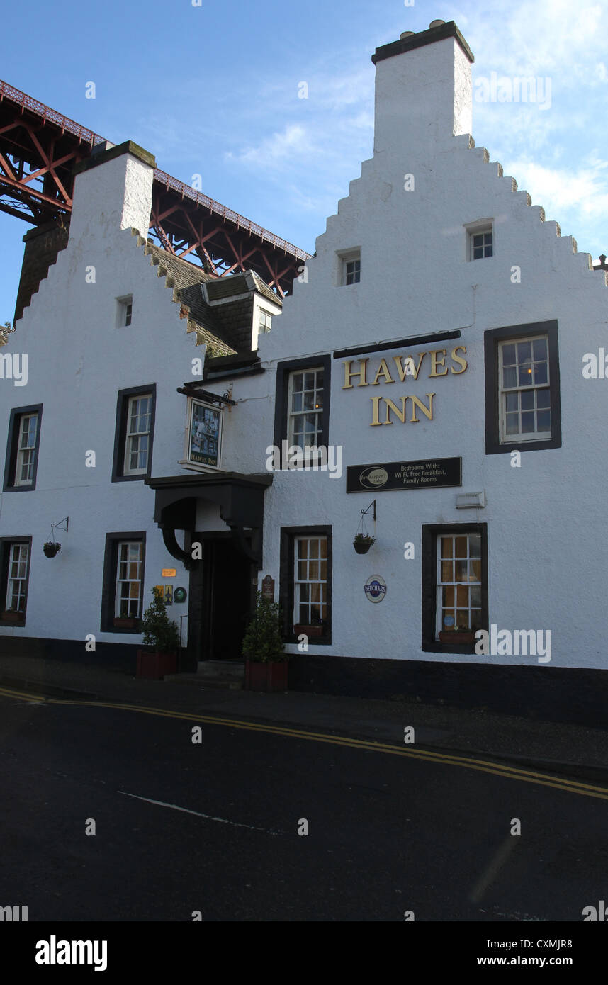 Die Außenseite des Hawes Inn South Queensferry Schottland Oktober 2012 Stockfoto