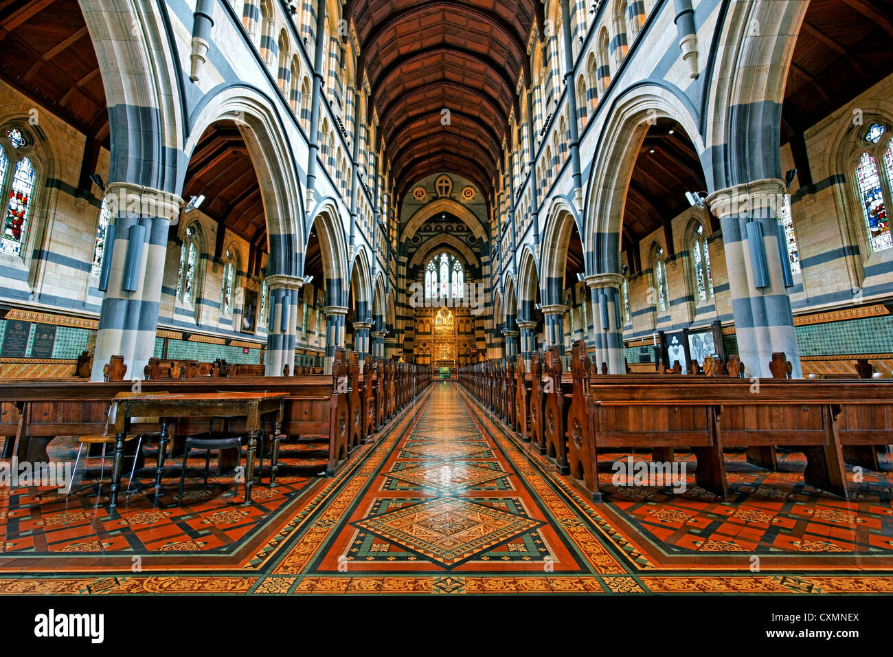 Innenraum der St. Pauls anglikanische Kathedrale | Melbourne Stockfoto