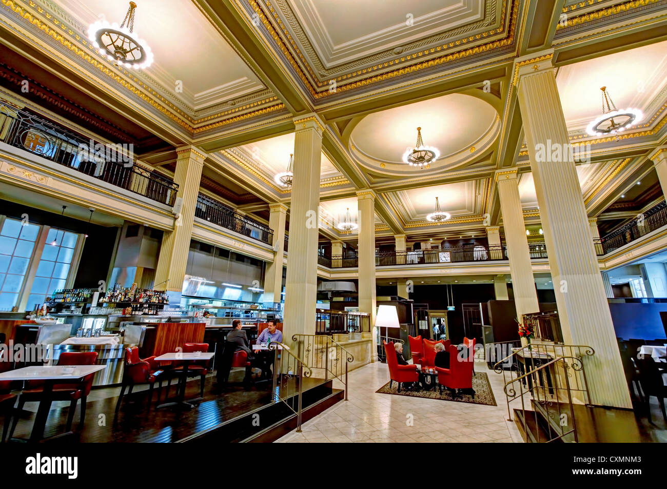 Treasury-Restaurant im (ehemaligen) Bank of Australasia Gebäude | Collins Street, Melbourne Stockfoto