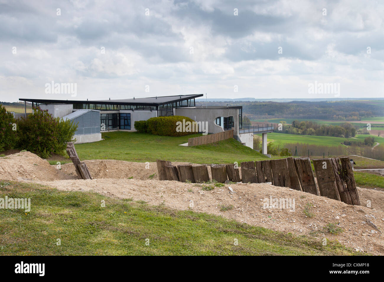 La Caverne du Dragon (The Dragons Lair) Weltkrieg ein Besucherzentrum am Chemin des Dames in der Region Burgund, Frankreich Stockfoto