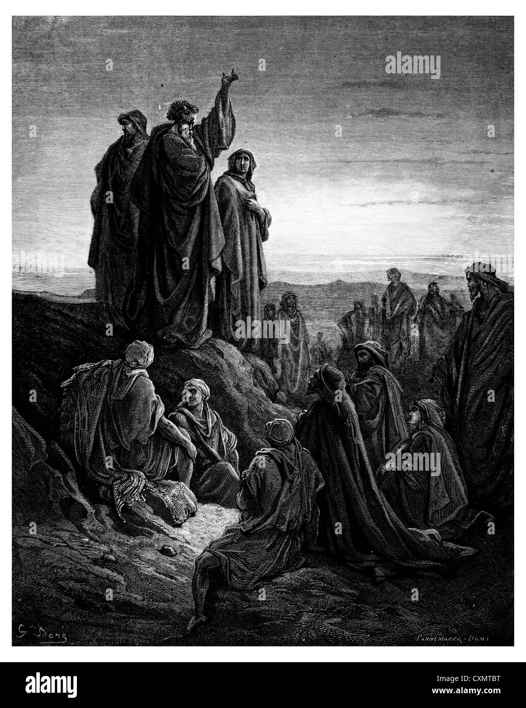 Die Apostel predigten das Evangelium Stockfoto